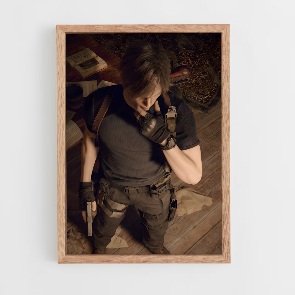 Poster Leon's Stand – affiche Resident Evil (vue 4)